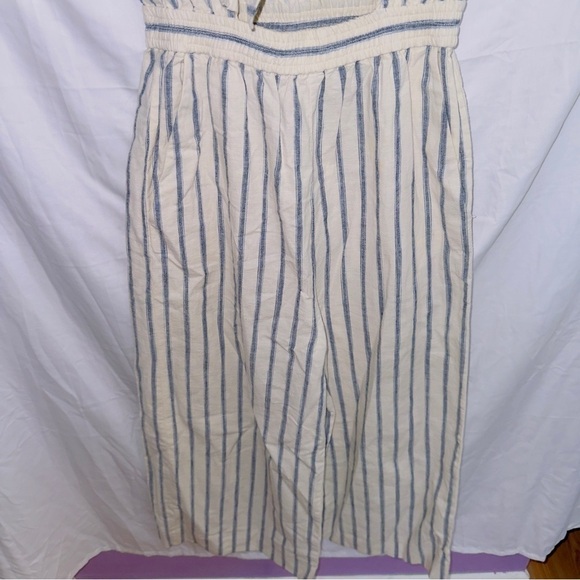 Madewell F0954 Tie Front Culottes Jumpsuit in Ikat Stripe women’s size 00 - Picture 5 of 7